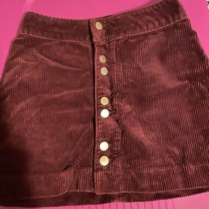 Abercrombie and Fitch corduroy skirt
